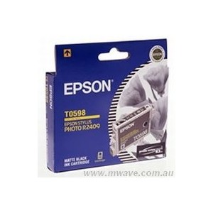 Epson Genuine T0598 Matte Black Ink Cartridge