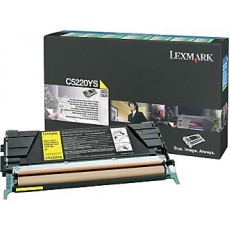 Lexmark Genuine C522 / C524 / C532 Yellow Prebate Toner Cartridge