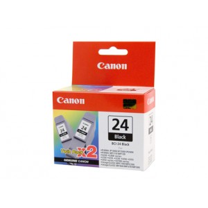 Canon Genuine BCI-24 Black Twin Pack