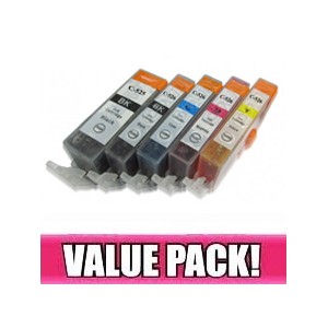 Canon PGI525 & CLI526 Compatible Value Pack with chip