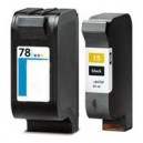 HP 15 Black & 78 Colour Compatible Value pack