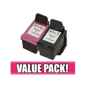 HP 61XL Black & Colour Compatible Value Pack