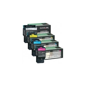 Lexmark C540 C543 X543 C544 X544 High Yield Prebate Toner Value Pack(C/M/Y/BK)