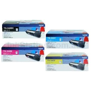 Brother Genuine TN-340 (BK,C,M,Y) Toner Value Pack