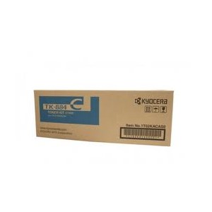 Kyocera TK884C Genuine Cyan Toner 