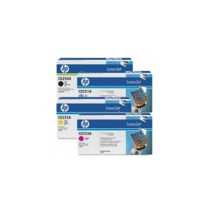 HP 4 Pack CE250A, CE251A, CE252A, CE253A Toners