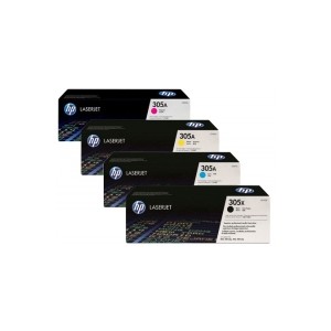 HP 4 Pack CE410X CE411A CE412A CE413A -305X 305A Set