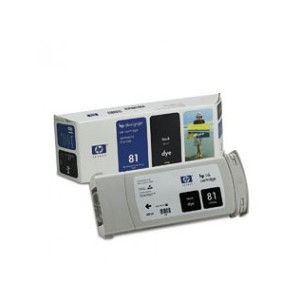HP No.81 Black Dye C4930A Ink Cartridge