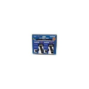 Brother Genuine LC38 Black Twin Pack