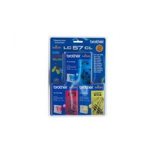 Brother Genuine LC57 C/M/Y Value Pack 