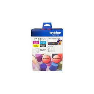 Brother LC133 Black & Colour Value Pack and Paper