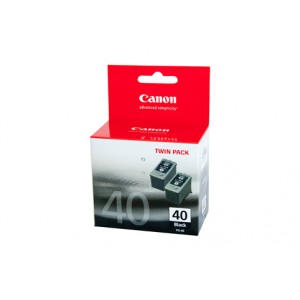 Canon Genuine PG40 Black - Twin Pack