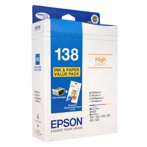 Epson Genuine 138 High Capacity Ink Value Pack