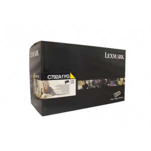 Lexmark C792DE X792DE Yellow Prebate Toner C792A1YG