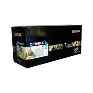 Lexmark C780 C782 High Yield Cyan Prebate Toner C780H1CG