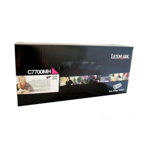 Lexmark C772 Cyan High Yield Prebate Toner C7700CH