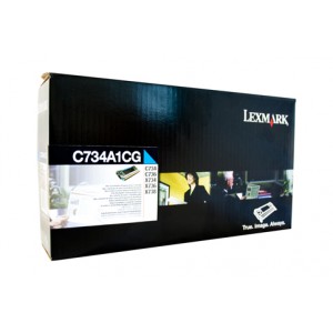 Lexmark C734 C736 X734 X736 X738 Cyan Prebate Genuine Toner