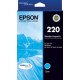 Epson 220 Genuine Cyan Ink Cartridge Standard Yield