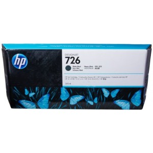 HP No. 726 300ml Matte Black Ink Cartridge