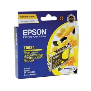 Epson Genuine T0634 Yellow Ink Cartridge