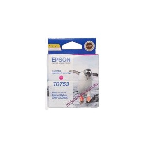 Epson Genuine T0753 Magenta Ink Cartridge