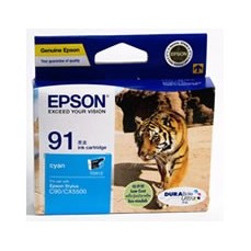 Epson Genuine 91N Cyan Ink Cartridge